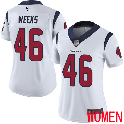 Houston Texans Limited White Women Jon Weeks Road Jersey NFL Football 46 Vapor Untouchable